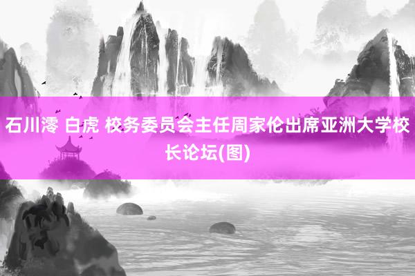 石川澪 白虎 校务委员会主任周家伦出席亚洲大学校长论坛(图)