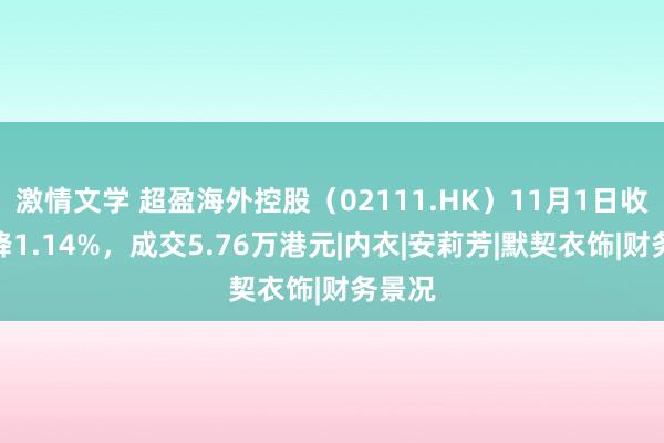 激情文学 超盈海外控股（02111.HK）11月1日收盘下降1.14%，成交5.76万港元|内衣|安莉芳|默契衣饰|财务景况