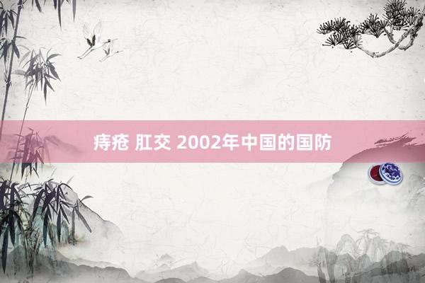 痔疮 肛交 2002年中国的国防